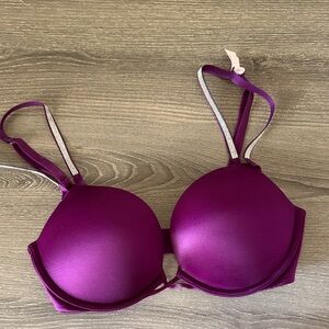 NWOT Victoria's Secret Shine Strap Grape Soda Bombshell 30D